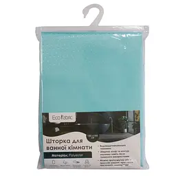 Шторка для ванної кімнати Eco Fabric Піка 180*180 см бірюзовий (EF-1801-TU)