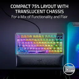 Клавіатура Razer BlackWidow V4 75% Compact Phantom White (RZ03-05003500-R3M1) - мініатюра 7