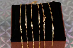 Цепь Xuping Jewelry панцирная закрученая 50 см 1,8 мм золотистая