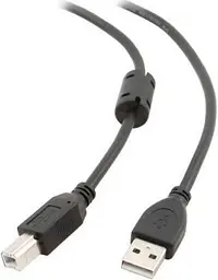 Кабель Maxxter USB 2.0 AM/BM 1m ferrit (UF-AMBM-1M)
