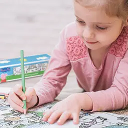 Дитяча розмальовка "Peppa Pig: Прогулянка з родиною" 200184 великий формат 70×16 см - мініатюра 5
