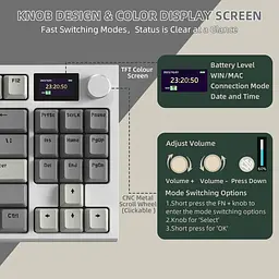 Клавіатура ATTACK Shark K86 Grey | RGB підсвітка | HotSwap - мініатюра 6