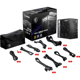 Блок живлення MSI MPG A850G PCIE5 [93546] - мініатюра 5