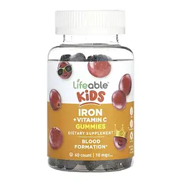 Залізо Lifeable (Iron + Kids) - 60 gummies, для імунітету