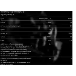 Амінокислота MEX Nutrition BCAA 20K 520 г Orange - мініатюра 2