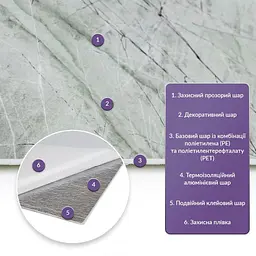 Самоклеюча стінова PET плитка 600х300х2мм SW-00001682 - мініатюра 2