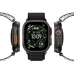 Ремінець Dux Ducis GS Series with Black Hardware для Apple Watch 44/45/46/49mm Black [165717] - мініатюра 3
