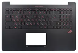 Клавіатура Asus ROG N501J N501JW N501JM UX501J UX501JM UX501JW чорна + передня панель Original PRC (90NB0873-R32RU0)