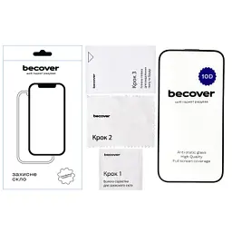Скло захисне BeCover Apple iPhone 15 Plus 10D Black (711330) - мініатюра 2