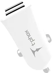 АЗУ T-PHOX Pocket 2.4A Dual USB white - мініатюра 4