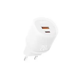 Сітчастий зарядний пристрій XO L144(EU) PD20W 1USB-A+1USB-C Fast Charger Білий - мініатюра 4