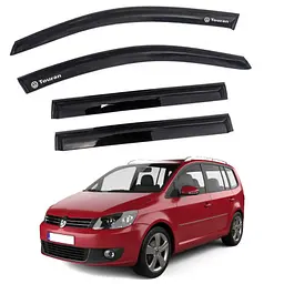 Дефлектори вікон ветровики Volkswagen Touran II 2010-2015 Мінівен Скотч 3M Voron Glass - мініатюра 4