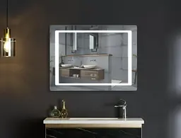 Дзеркало Mixxus STYLE MR13-80x60-REVERSE з LED Touch, Anti-fog, димером, регулюванням яскравості (MI6666) - мініатюра 4
