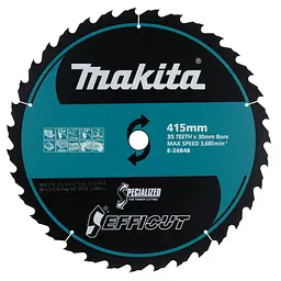Диск пиляльний по деревині 415х30 мм 35T Makita Efficut E-24848 - мініатюра 1