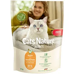 Сухий корм Mera Cats Nature Adult Chiken (Huhn) з куркою для дорослих котів всіх порід 2 кг 