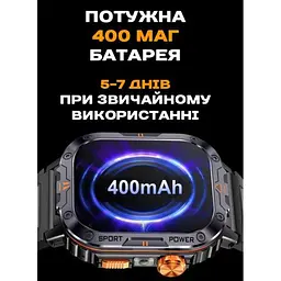 Розумний смарт годинник Smart Kredo з ліхтариком (Чорний) - мініатюра 7