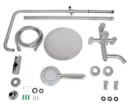 Душова система універсальна Lidz Aria 1030, Nickel (k35) LDARI1030NKS34932 - мініатюра 7