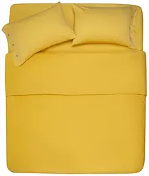 Простирадло на резинці Mix&Match 180x200+30см 100% бавовна сатин жовтий ARDESTO pbe0050598