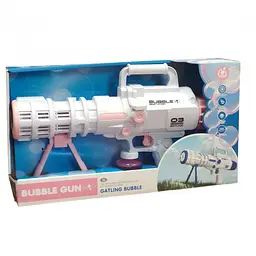 Базука для мильних бульбашок Bazooka Bubble Gun, іграшка, рожева