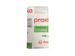 Рушник паперовий PRAKTICA 1рул 160арк. макулатурні V-склад. Аметист зелені