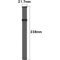 Ремінець DK Metal Ring Milanese Loop Magnetic 22mm для Xiaomi Haylou Solar LS05 (RT) (silver) - мініатюра 4
