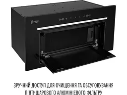 Витяжка вбудована Perfelli DESIGN FILINI 6 NERO - мініатюра 4