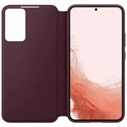Чохол до мобільного телефона Samsung Smart Clear View Cover Galaxy S22 Plus Burgundy (EF-ZS906CEEGRU) - мініатюра 3