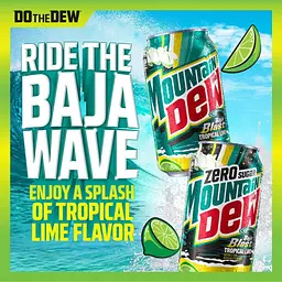 Газований напій Mountain Dew Zero Sugar Baja Blast 355 мл - мініатюра 3