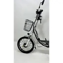 Електровелосипед Minako V4 PRO двомісний 800W/60V/24Ah із заднім амортизатором сірий - мініатюра 3