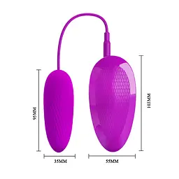 Віброяйце Pretty Love Destrable Flirt Naughty egg 9.5 см фіолетовий - мініатюра 9
