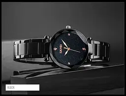 Класичний жіночий годинник Skmei 9180 Miss (Чорний) - мініатюра 2