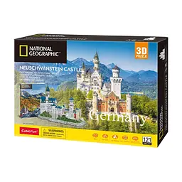 Пазл Cubic Fun Тривимірна головоломка-конструктор National Geographic Замок Нойшванштайн (DS0990h)