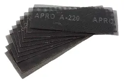 Сітка шліфувальна абразивна Apro 105 x 280 мм x Р220 (в упаковці 10 шт.) - мініатюра 3