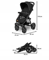 Прогулянкова коляска Lionelo Annet Plus Black Carbon - мініатюра 9
