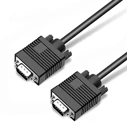 Кабель Prologix VGA - VGA (M/M), HD15M/HD15M (3+9С), 5 м, Чорний (PR-VGA-VGA-P-06-28-5m)