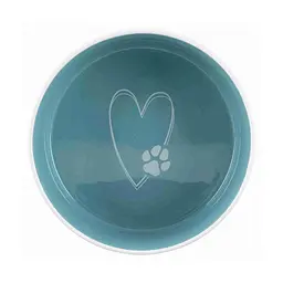Миска для собак Trixie Pet's Home керамічна біло-синій Ø12 см 300 мл TX-25050 - мініатюра 3