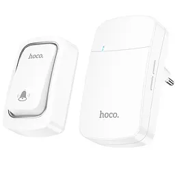 Дверний дзвінок HI26 EcoBell self-powered wireless doorbell White Hoco teh0029312