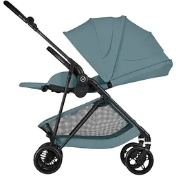 Візок Cybex Melio Carbon Stormy Blue з бампером (526000773) - мініатюра 5