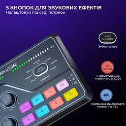 Аудіомікшер Fifine SC8 - мініатюра 8