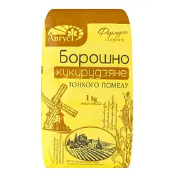 Борошно кукурудзяне Август 1 кг (836522) - мініатюра 2