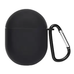 Силіконовий чохол для навушників Xiaomi Redmi Buds 3 Pro, Hang Case, чорний, ультратонкий захисний кейс товщиною 2 мм, захист від подряпин, пилу та ударів, компактний, з карабіном для кріплення, ArmorStandart (ARM68424)
