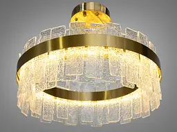Світильник підвісний LED Diasha 817/500BR 110W, 6050 лм, бронза, регульована висота, для коридору - мініатюра 2