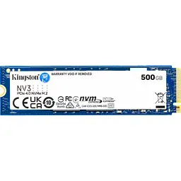 Накопичувач SSD M.2 2280 500GB Kingston (SNV3S/500G)