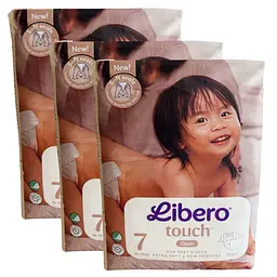 Підгузники Libero Touch 7 (16-26 кг) 81 шт