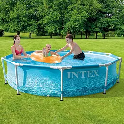 Круглий басейн каркасний Intex з насосом фільтром 305 x 76 см - мініатюра 4