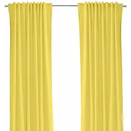 Штори на кухню та в кімнату Cosas Mimosa 180х250 см 2 шт жовтий (Curtains_03Summer_DUK_180x250)