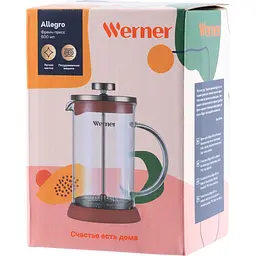 Френч-прес Gipfel Werner Allegro 600 мл рожевий (51459) - мініатюра 4