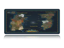 Великий килимок для мишки WorkPlaceShop Map WoW Azeroth 1000 x 500 мм