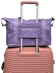 Дорожня сумка-лоукост 40×30×20 см 6100 колір бузковий - мініатюра 2