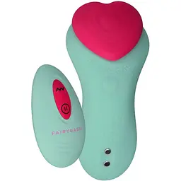 Вібратор FairyGasm HeartGem 10 см зелений